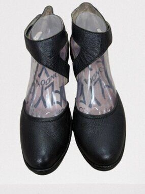 Fly London Leather Cross-Strap Wedge Closed Toe Sandals Size EU 40/US 9-9.5